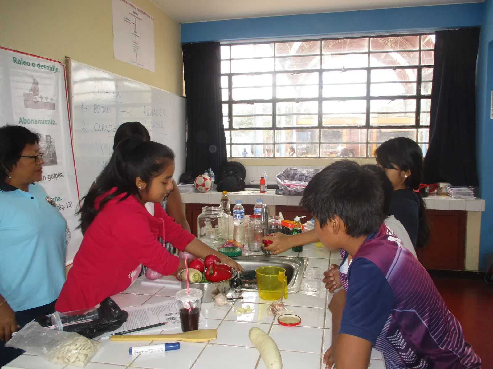 Alumnas y alumnos en una actividad escolar —fotografía de ejemplo, no es el plantel— (foto 5 de 5)